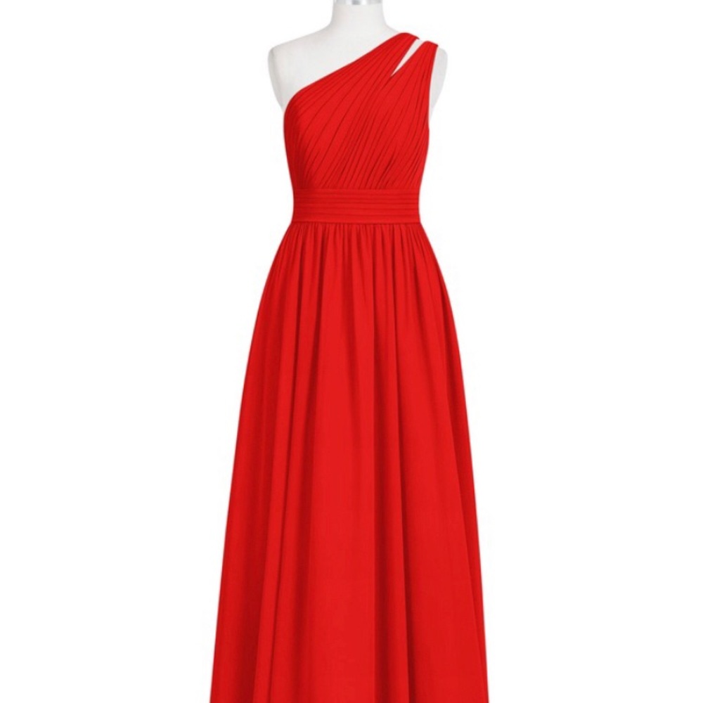 Azazie style Molly  red size 8 Bridesmaids gown